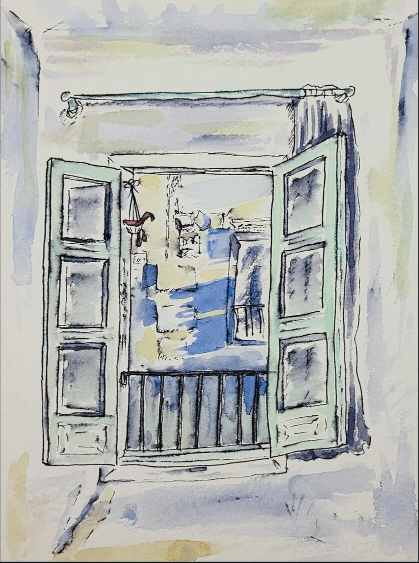 Spanish Window, 7" x 5", Digital, 2022