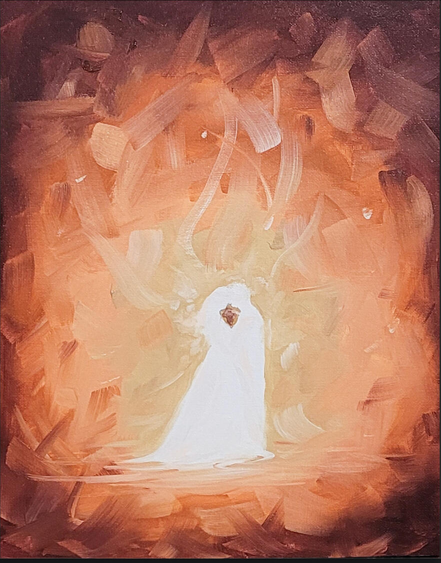 Gathered, 14" x 9", Oil on Canvas, 2022