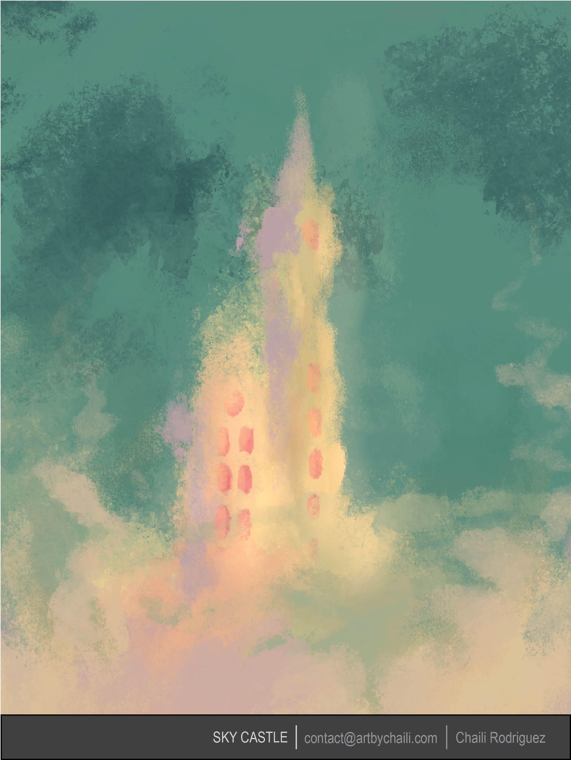 Sky Castle, contact@artbychaili.com, Chaili Rodriguez